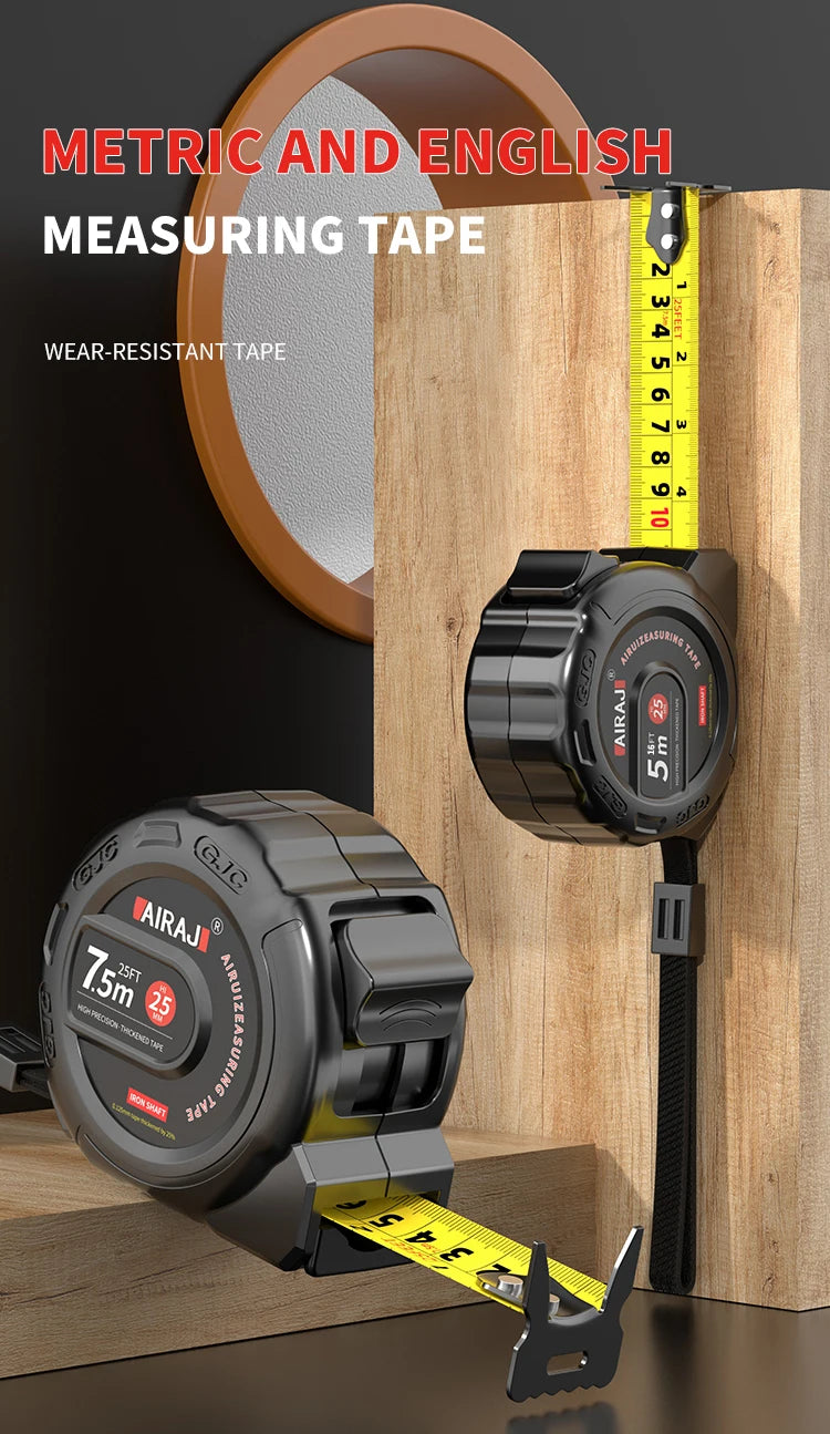3m Easy-Read Retractable Tape Measure with Lock, Ft/Metric