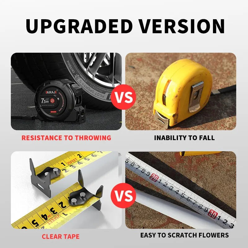 3m Easy-Read Retractable Tape Measure with Lock, Ft/Metric