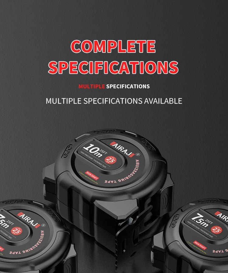 3m Easy-Read Retractable Tape Measure with Lock, Ft/Metric