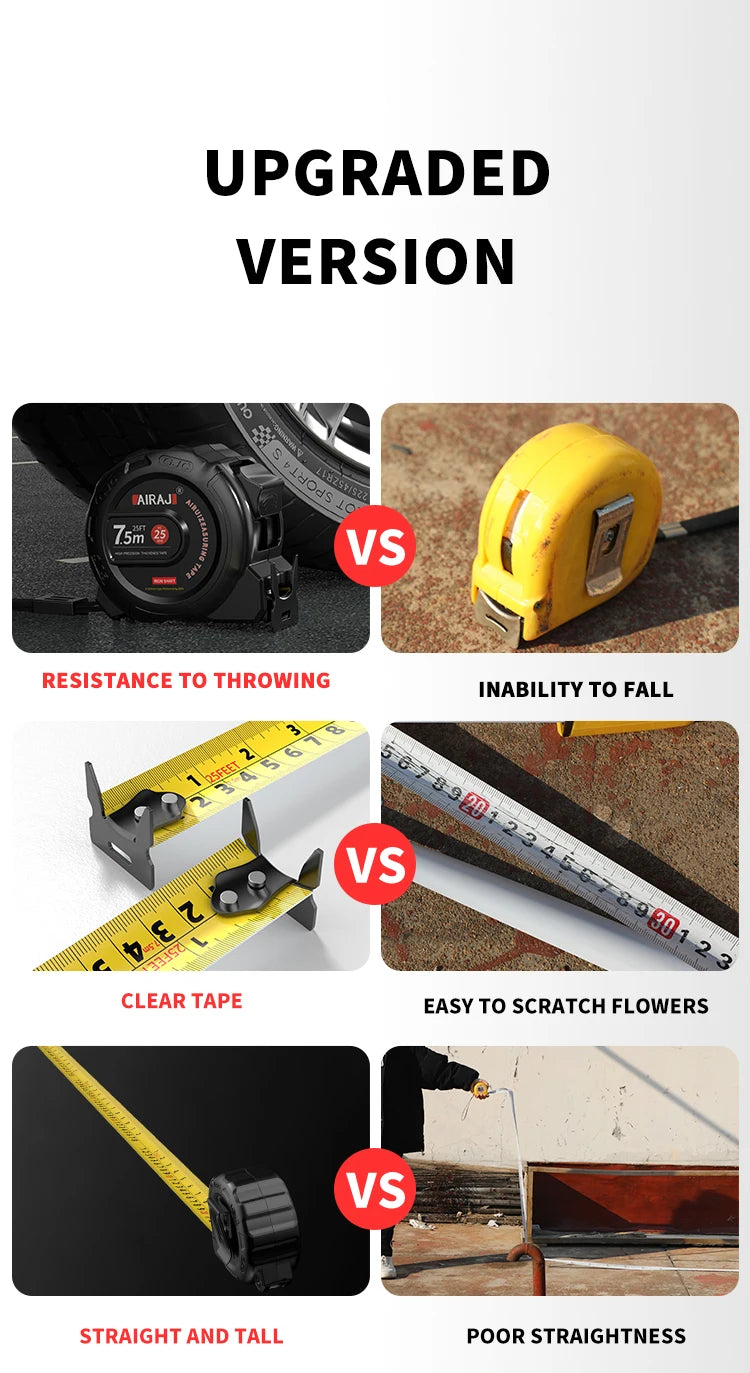 3m Easy-Read Retractable Tape Measure with Lock, Ft/Metric