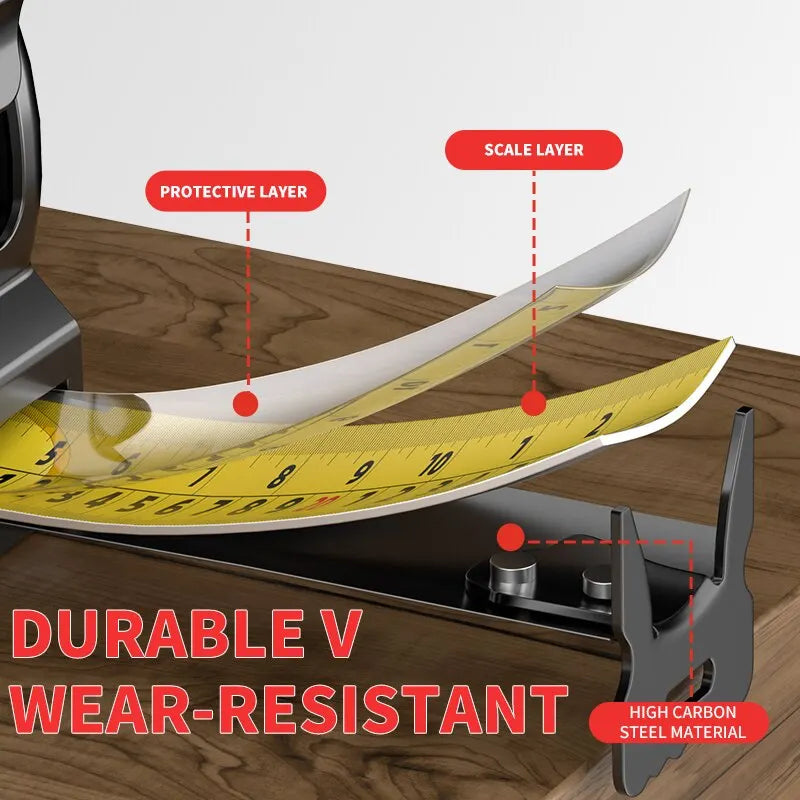 3m Easy-Read Retractable Tape Measure with Lock, Ft/Metric