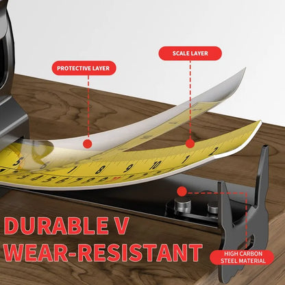 3m Easy-Read Retractable Tape Measure with Lock, Ft/Metric