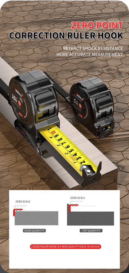 3m Easy-Read Retractable Tape Measure with Lock, Ft/Metric