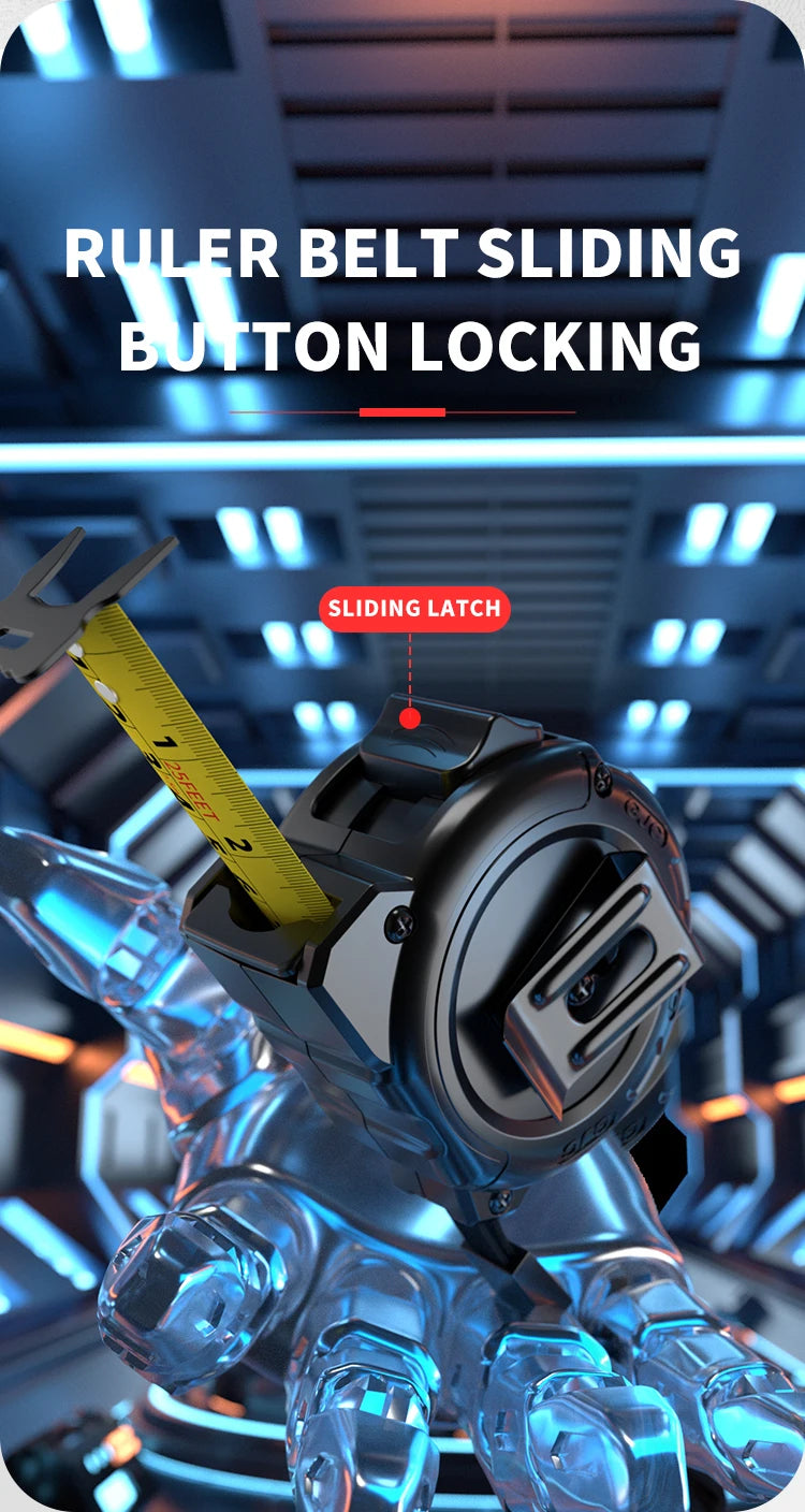 3m Easy-Read Retractable Tape Measure with Lock, Ft/Metric