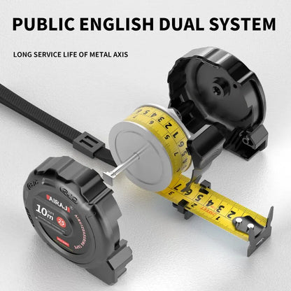 3m Easy-Read Retractable Tape Measure with Lock, Ft/Metric